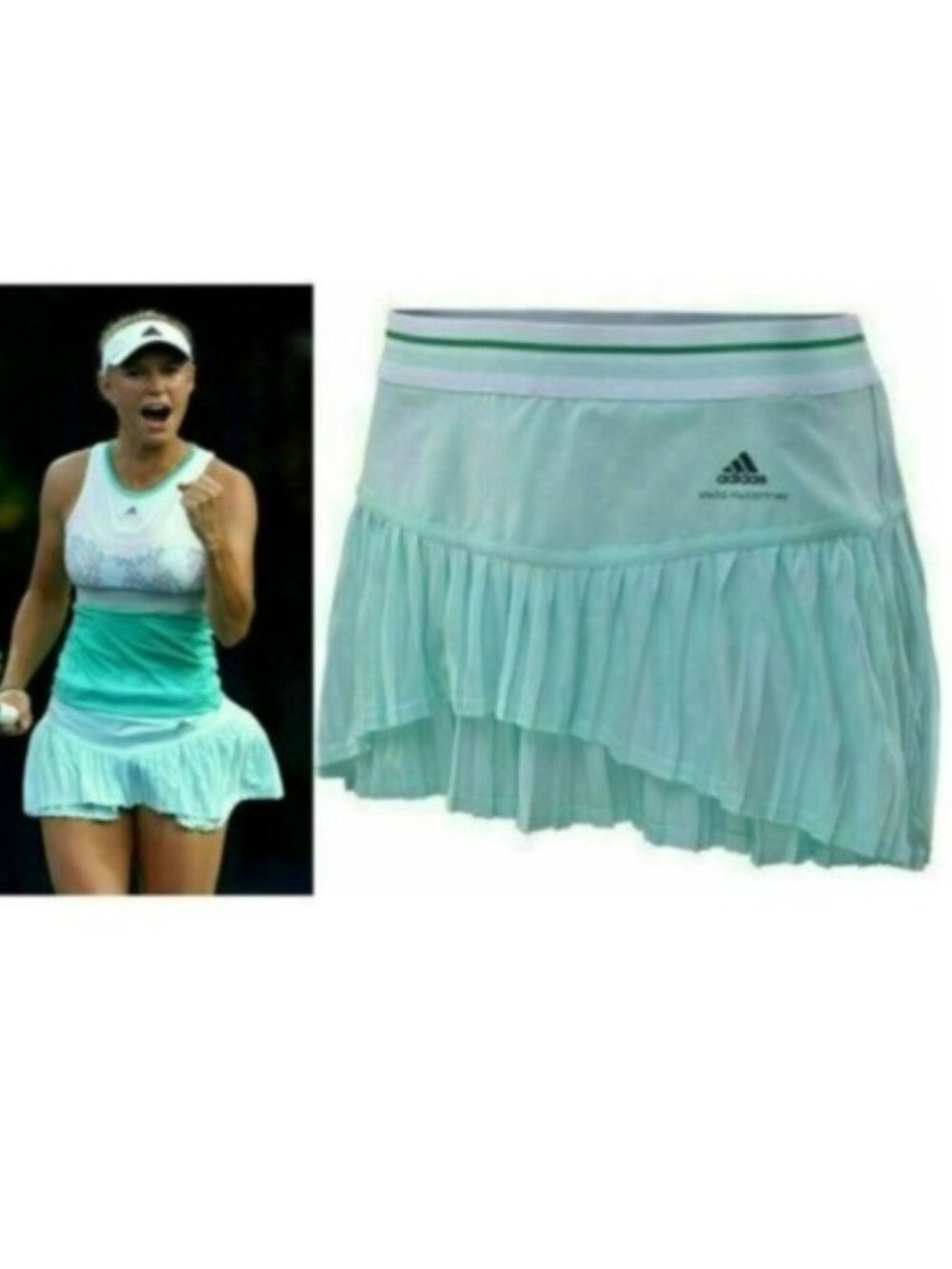 Nwt Adidas Stella McCartney Pleated Tennis Skirt Skort Shorts S Small